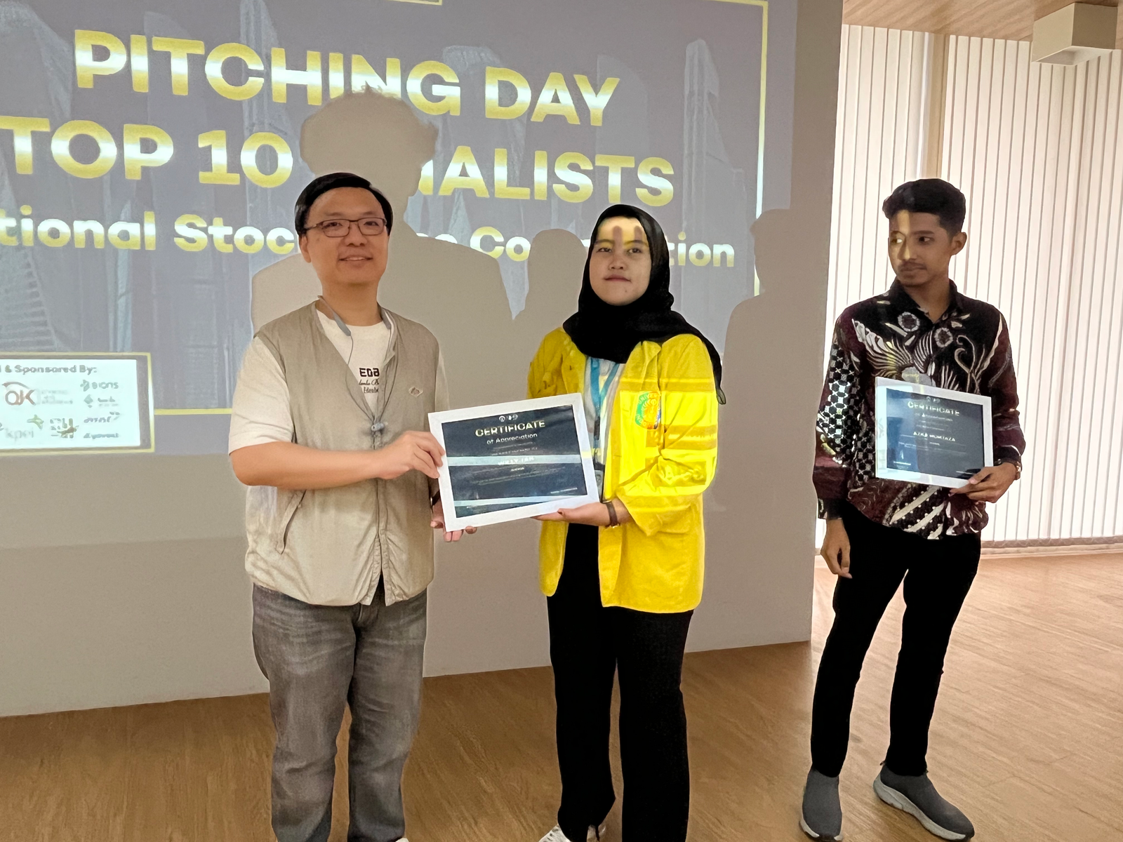 Certificate of Appreciation Presentation